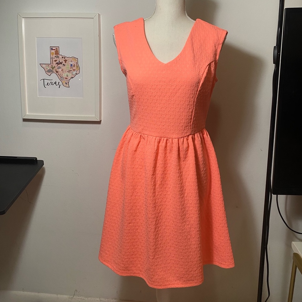 No boundaries orange dress in size M(7-9)